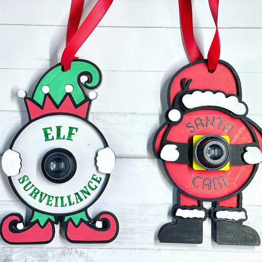 Christmas camera ornaments